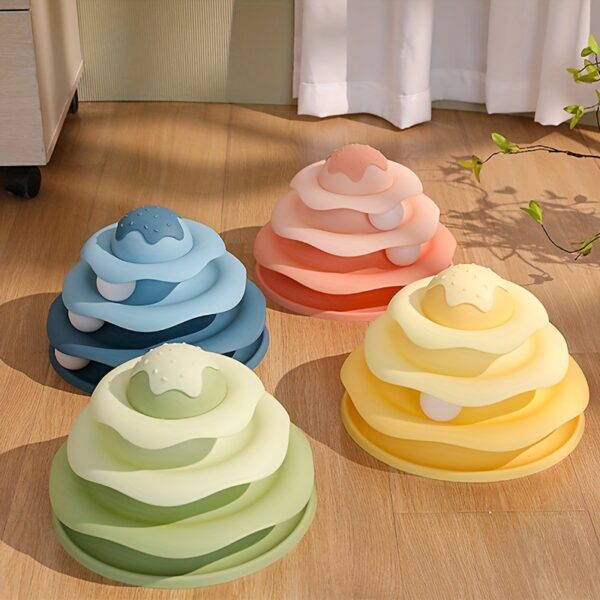 3-Layer Cat Turntable Toy - Image 2